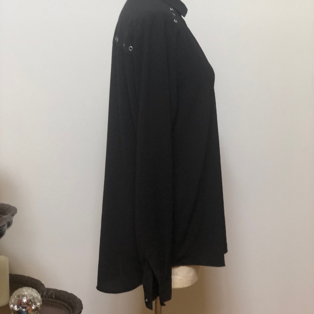 𝅺ROCK Republic‎ black long sleeve shirt size small